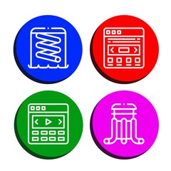 Sticker - Set of slider icons