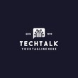 © chairul - Creative tech talk logo design