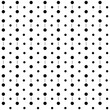 © * Apple * - Vector - Seamless pattern of black polka dot on white background.