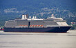 HAL cruiseship or cruise ship liner Ms Oosterdam arrival into Vancouver from Alaska cruising. Kreuzfahrtschiff von Holland America Line geht auf Alaska-Kreuzfahrt von Vancouver, Kanada	