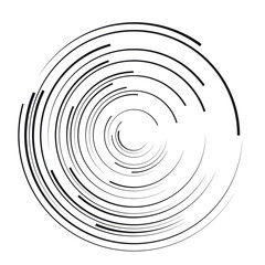 Wall Mural -  Lines in Circle Form . Spiral Vector Illustration .Technology round Logo . Design element . Abstract Geometric shape . Striped border frame for image