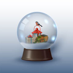 Wall Mural - Vector Snow Globe