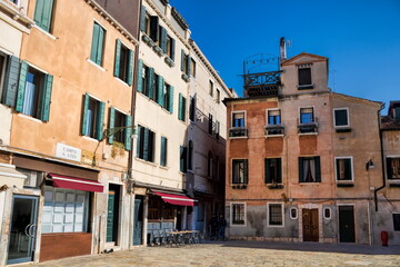 Wall Mural - venedig, italien - idyllischer campo san stin