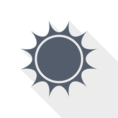 Poster - Sun icon, flat design sunshine vector icon