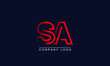 Creative letters SA or AS Logo Design Vector Template. Initial Letters SA Logo Design	