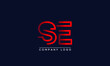 Creative letters SE or ES Logo Design Vector Template. Initial Letters SE Logo Design	