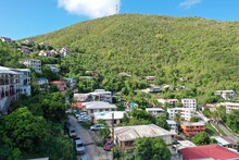 Aerial View Of The Mountainside, Charlotte Amalie, US Virgin Islands