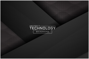 Wall Mural - abstract metallic red black frame layout modern tech design template background , Black and red background. Vector graphic template design