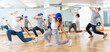 © JackF - Joyous boy and girls dancing hip hop at lesson in the dance class