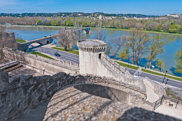 Poster - Chiens Tower at Avignon, France