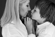© nuzza11 - Mother and son. Black and white photo. High quality photo