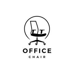 office chair logo vector icon illustration