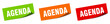 agenda grunge vintage retro band. agenda ribbon