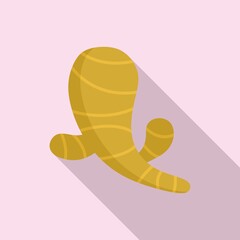 Wall Mural - Ginger icon. Flat illustration of ginger vector icon for web design