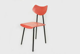 Fototapeta  - Wooden and metal retro chair from seventies
