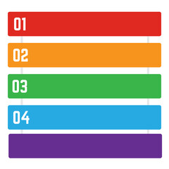 Wall Mural - Infographic step. Labels, tab with options. Creative presentation banner step