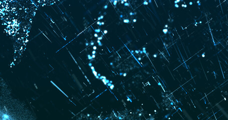 Wall Mural - abstract digital network data background, 3d rendering illustration