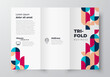 © vectorboom - Trifold Minimal Geometric figure theme cover design template