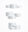 © mouse_md - Realistic Detailed 3d Round Stage Podium Set. Vector