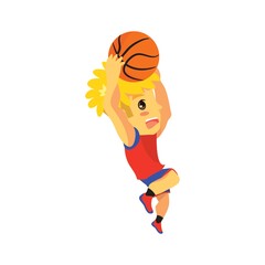 Poster - basket ball player in action