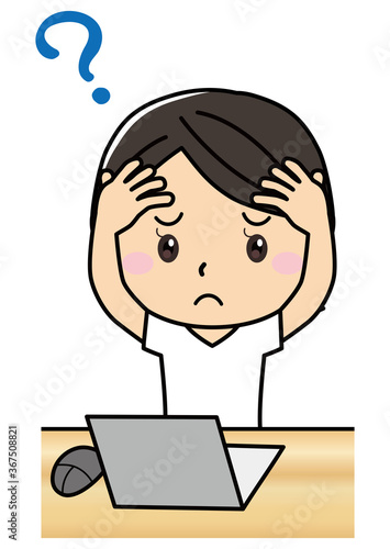 女の子03 04 ノートパソコンの前で悩む 考える女性 Buy This Stock Illustration And Explore Similar Illustrations At Adobe Stock Adobe Stock 女の子03 04 ノートパソコンの前で悩む 考える女性 Buy This Stock Illustration And Explore Similar Illustrations At Adobe Stock Adobe Stock