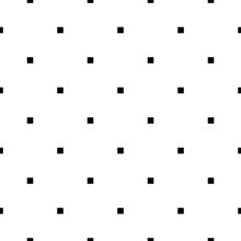 Vector Black White Seamless Pattern Square, Quadratic