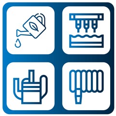 Sticker - Set of irrigation icons