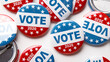 © Prostock-studio - United States of America president voting 2020. Election voting buttons