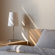 © Dariusz Jarzabek - Simple lamp on wooden bedside table