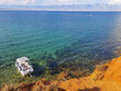 View on Pag Island from Vir Island, Croatia
