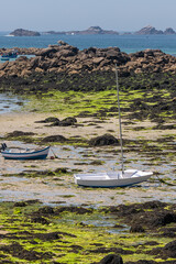 Canvas Print - Portsall Cove at low tide