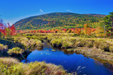 Fototapeta Łazienka - Amazing foliage reflections on a lake. Autumn in New England, USA