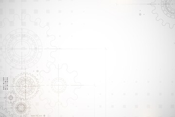 Technical background. Abstract parts of engine. Vector illustration.