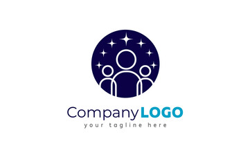 Wall Mural - Group people logo,  for bussines company logo design template, vector illustration