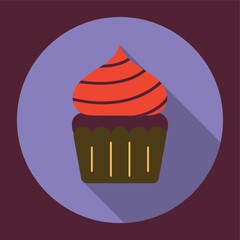 Sticker - cupcake