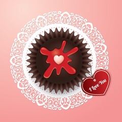 Sticker - valentine's day chocolate