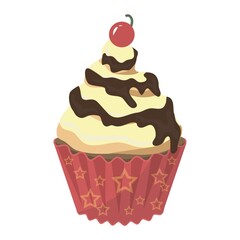 Sticker - cupcake