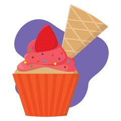 Wall Mural - cupcake