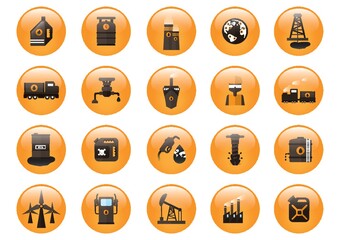 Poster - collection of oil and gas equipment