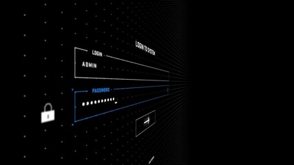 OS Login Screen With Moving Camera