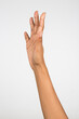 © Teerapong - Empty open woman hand on white background