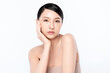 © kitthanes  - Beautiful Young asian Woman with Clean Fresh Skin, on white background, Face care, Facial treatment, Cosmetology, beauty and spa, Asian women portrait