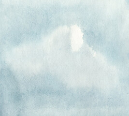 Wall Mural - Hand painted watercolor clouds