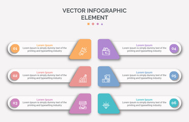 Wall Mural - modern design template for infographics