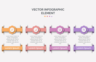 Wall Mural - modern design template for infographics