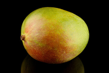 Sticker - Mango exotic fruit whole black background