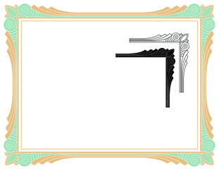 Wall Mural - Art Deco Style Frame or Border