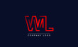 © Prestige Studio - Abstract minimal unique modern alphabet letter icon logo WL