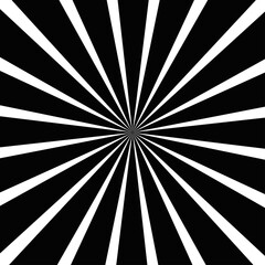 Wall Mural - Hypnotic striped black and white backdrop. White and black beam style background. Vector 