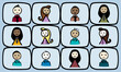 12_simple_female_male_people on screens_online meeting_by jziprian